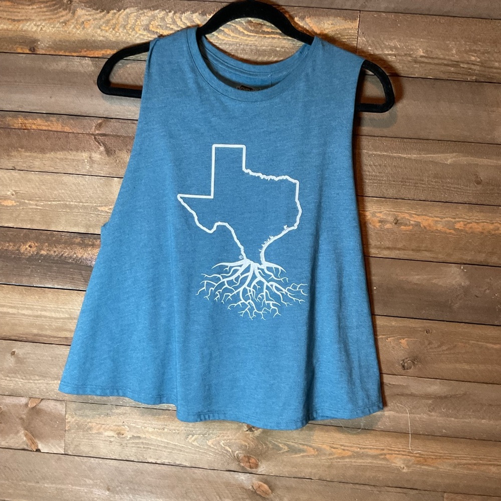 WYR Racerback Tank with Texas Homegrown Roots on Front Women’s Size XL NWT